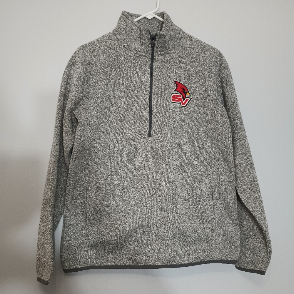 Men's League Collegiate Wear 1/4 Zip Sweater SV Cardinals S